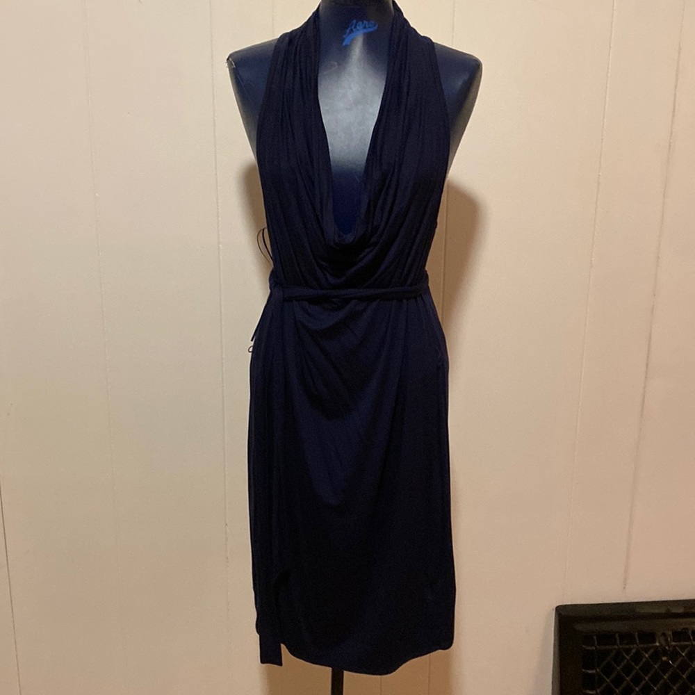 Trina Turk navy blue dress, size large